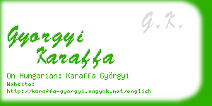 gyorgyi karaffa business card